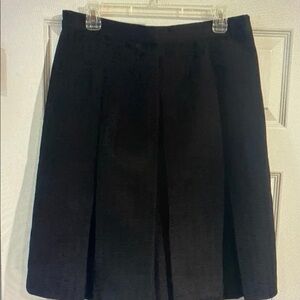 NWOT Mario Serrani Italy Black Basket Weave A-Line Skirt size‎ 12